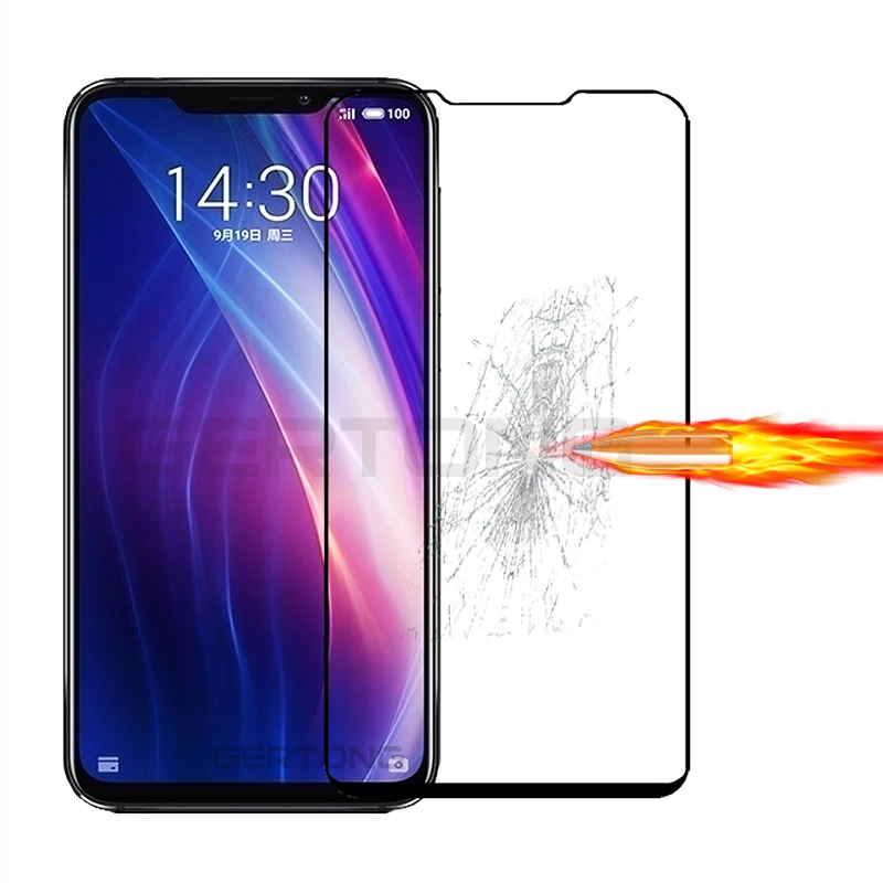 

Tempered Glass For Meizu M6T 16th 16 Plus Note 10 X8 V8 Full Cover Screen Protector Front Film Protective Toughened Glass