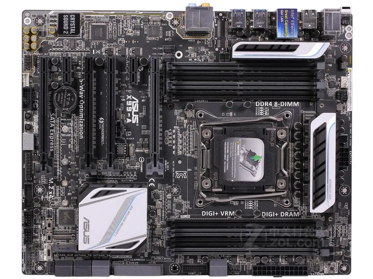 

X99-A support 2011-v3 four-channel 128GB DDR4 LGA 2011-V3 USB2.0 USB3.0 90%new