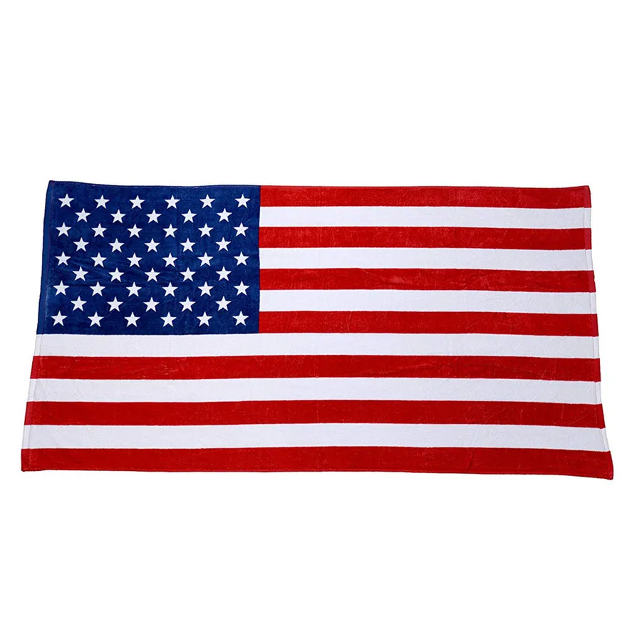 New 150x80CM Beach Towel 1PC Independence Day American Flag Beach Towel 100% Cotton Plush Towels 0531#30
New 150x80CM Beach Towel 1PC Independence Day American Flag Beach Towel 100% Cotton Plush Towels 0531#30