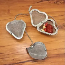 1 шт. Серебряный ситечко для чая многоразовый сетчатый травяной шарик пряность для чая чайник запирающийся чай фильтр-инфузор специй PD 003