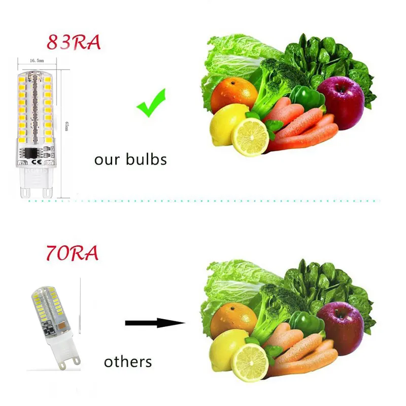 G9 светодиодный светильник 220 В с регулируемой яркостью 5 Вт супер яркий светодиодный светильник G9 72 светодиодный 2835 SMD 3000K 4000K 6000K замена 35W галогенная лампа