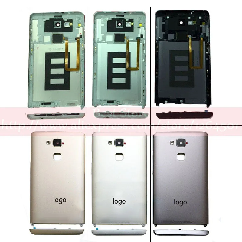 Корпус для Huawei Ascend Mate 7 задняя крышка Батарейная дверь с NFC антенной сканер
