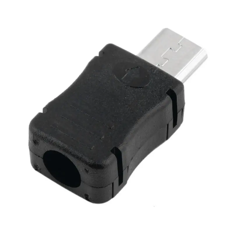 20 шт./лот Micro USB 5 Pin Т порт штекер разъем с пластиковой крышкой для DIY дропшиппинг