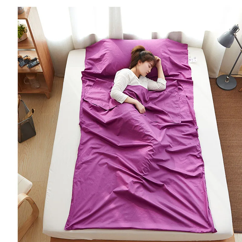 Переносные спальные мешки FUTON 5 цветов для взрослых все простыня кемпинга