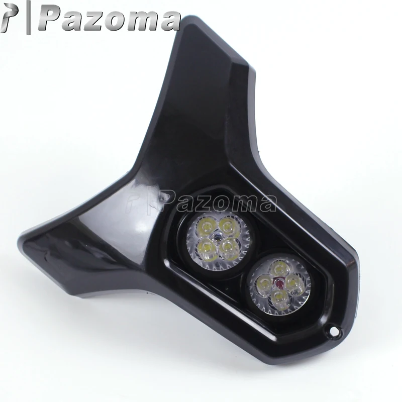Двойная светодиодная фара для мотоцикла Kawasaki Suzuki Yamaha Ducati 12 В MR16 4 Вт * 2