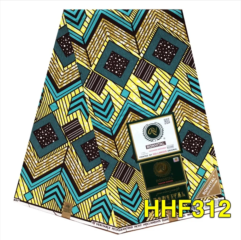 

RONVITAL OFFICIAL STORE HOLLAN WAX HIGH QUALITY FASHION FABRIC 100% COTTON PRINT MATERIAL DIY FABRICS 6YARDS/LOT FREE SHIPPING
