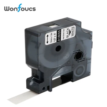 

Dymo Industrial Heat-Shrink Tubes Compatible 18055 1pcs Cable Label For Label Makers Rhino Pro 5000 Black On White Ribbons