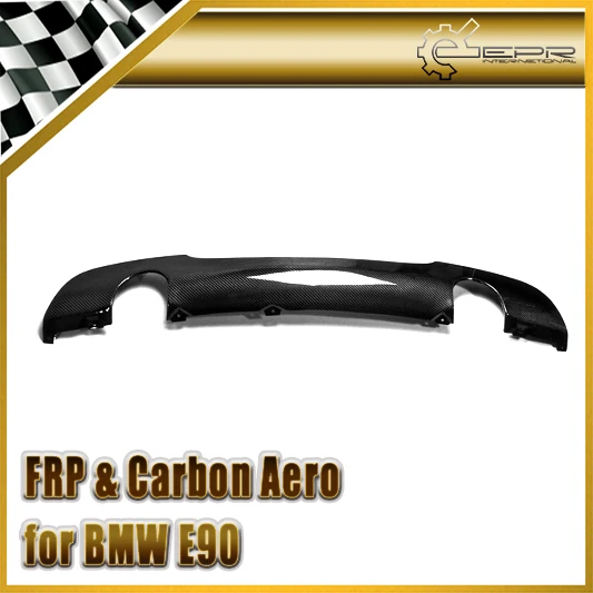 Автомобильный Стайлинг для BMW E90 M Tech Carbon Fiber Задний блеск губ Диффузор (двойной