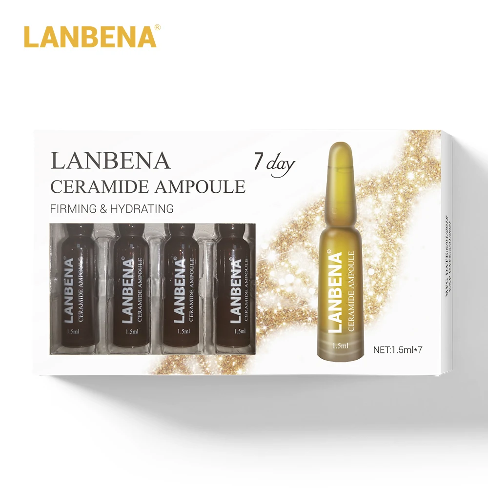 LANBENA, 7 шт., ампульная Сыворотка для лица, укрепляющая, увлажняющая, против старения, лифтинг, Питательная, против морщин, усадочная, эссенция для ухода за поры кожи