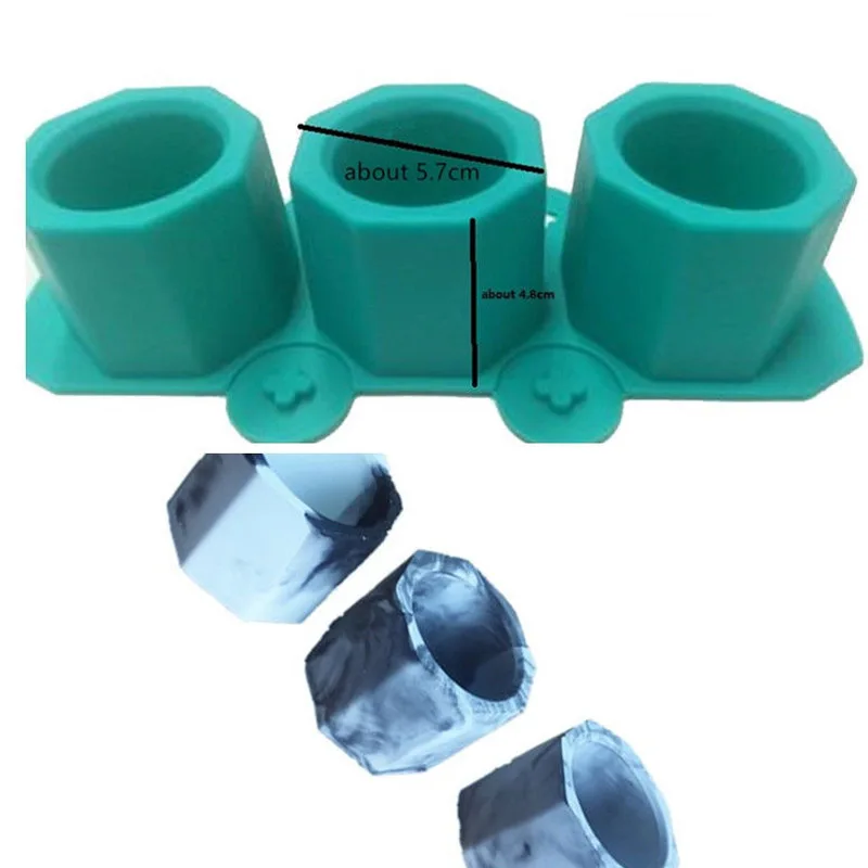 

New Silicone Cactus Flower Pot Mold Ceramic Clay Craft Casting Concrete Cup Mould Supplies LXY9 JU28