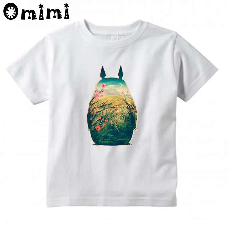 Children's Anime My Neighbor Totoro Printed T Shirt Kids Great Casual Short Sleeve Tops Boys and Girls Cute T-Shirt