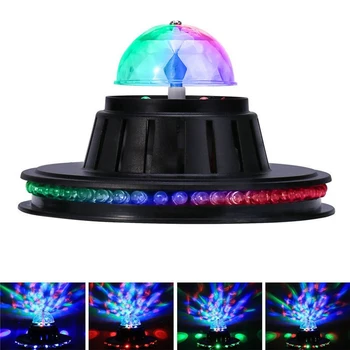 

Mini UFO Stage Light Voice Control Lights Multicolor Rotating LED Lamp Magic Ball for Disco party club bar DJ Dancing EU/US