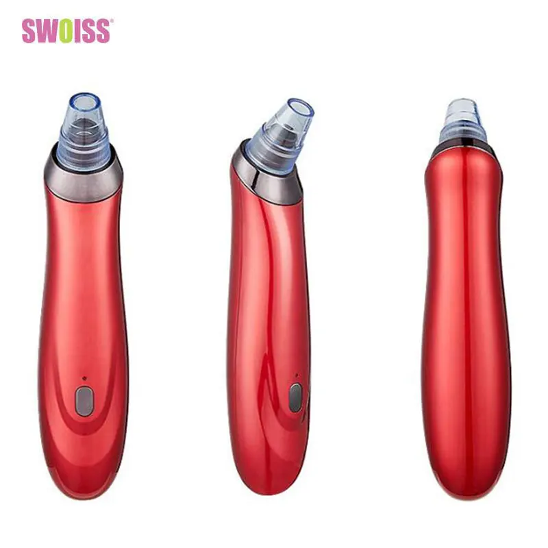 

Red Electric Blackhead Remover Pore Vacuum Cleaner Nose Face Cleansing Facial Cleaner Cupping Machine Skin Care