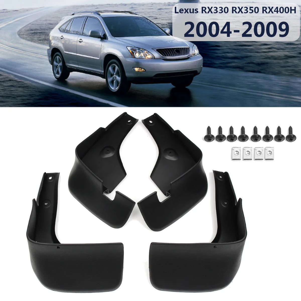 

Car Front Rear Fender for Lexus RX RX330 RX350 RX400h 2005 2006 2007 2008 Splash Guards Mud Flaps Mudguards