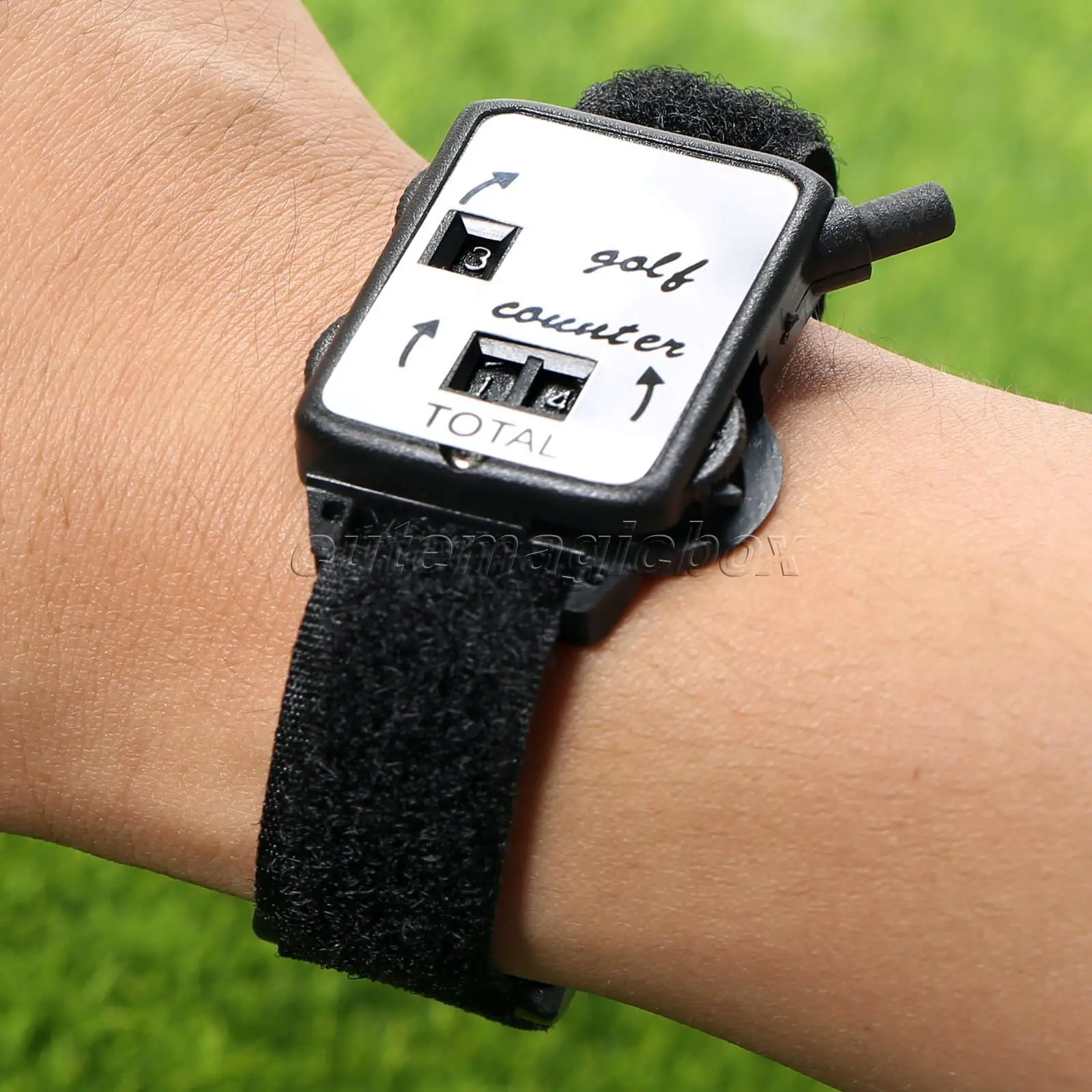 1 قطعة البسيطة الأسود جولف التدريب الايدز عدد ساعة معصمه نادي الغولف السكتة الدماغية النتيجة حارس طلقة إضرب مكافحة الرياضية الغولف اكسسوارا...