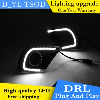 

Car styling For Toyota INNOVA LED DRL For INNOVA led fog lamps daytime running lights High brightness guide LED DRL B style
