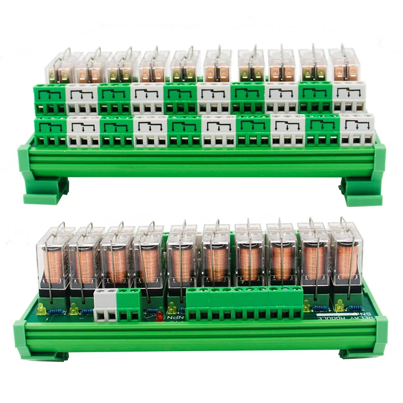 10 канальный OMRON DPDT G2R 2 din рейку модуль реле интерфейса|interface relay|din mounting railrelay interface |