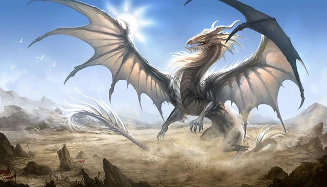 flying dragon huge wings