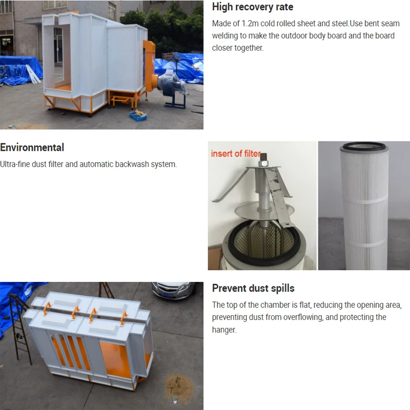 powder coating spray booth details1