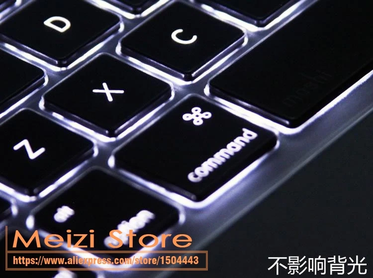 Чехол из тпу с прозрачной клавиатурой мягкий защитный чехол для MacBook Pro 13 15 17