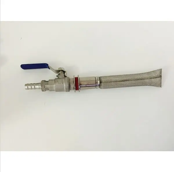 Weldless Cooler Bazooka Kit 6&quot Screen 2-Piece Ball Valve 1/2&quot Hose Barb Brewer Hardware | Дом и сад