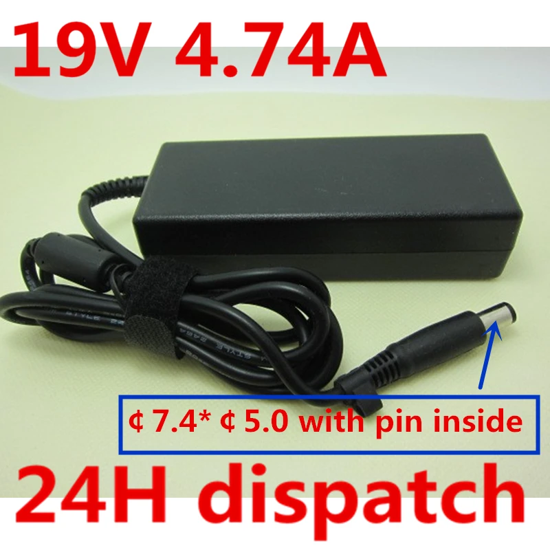 

Replacement For HP 19V 4.74A 7.4*5.0MM 90W 463955-001 609940-001 PPP012H-S Pavilion dv4 dv5 g4 g6 g7 AC Charger Power Adapter