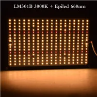 Светодиодный светильник для выращивания квантовой платы LM301B 288 шт. чип полный спектр 240 Вт samsung 3000 K, 660nm красный Veg/Bloom state Meanwell драйвер - Испускаемый цвет: 3000k 660nm-120W