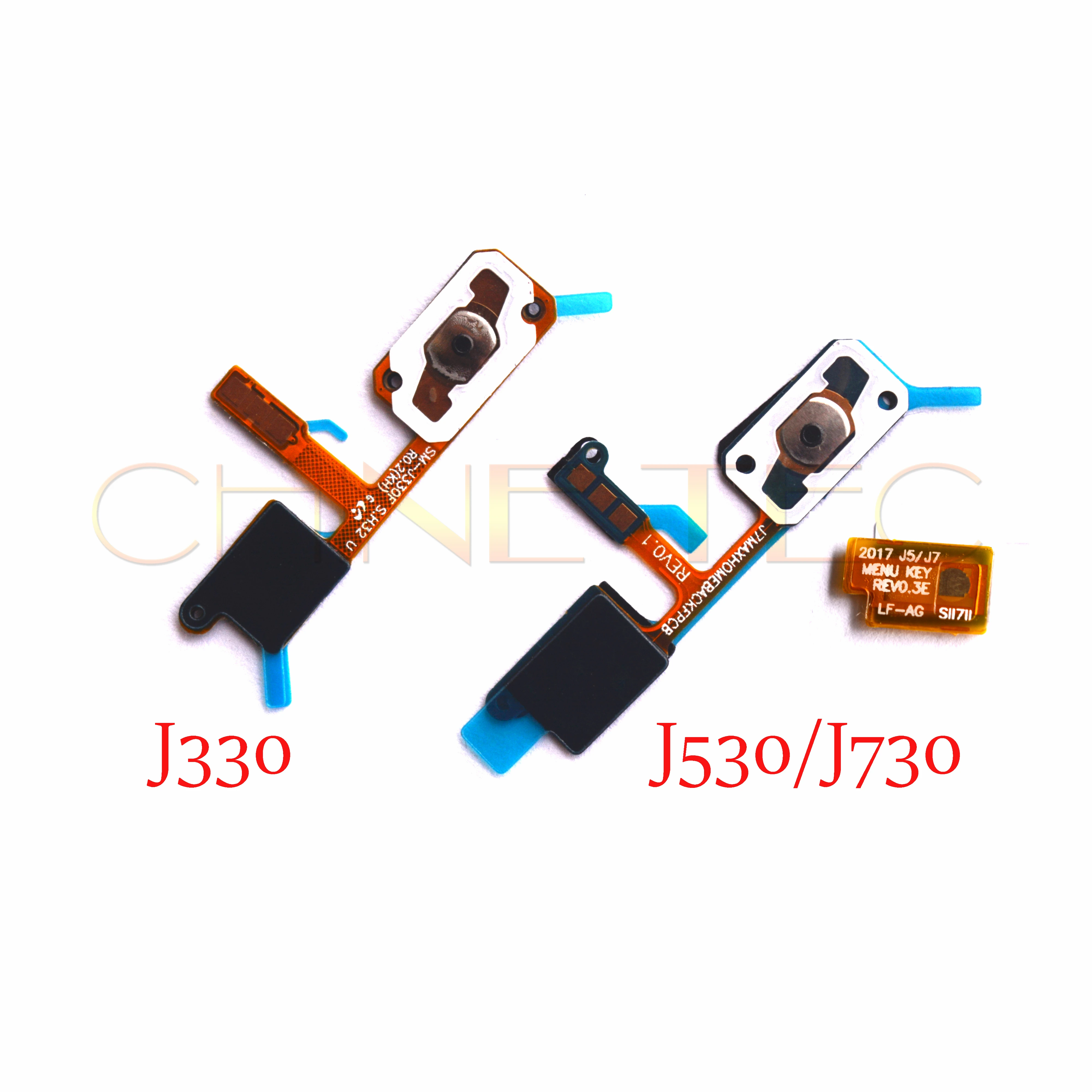 

10pcs Home Button Key Return Light Sensor Menu Keyborad Flex For Samsung Galaxy J3 J5 J7 pro 2017/ J7 MAX /J330 J530 J730 G615