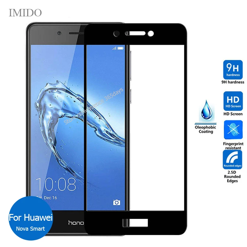 

All Coverage For Huawei Nova Smart Full Cover Tempered Glass Screen Protector 2.5D Safety Film On DIG-L21 DIG-L21HN DIG-L01