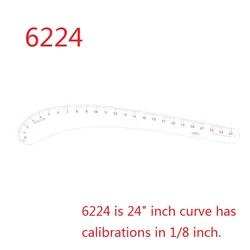 Règle à courbe en plastique de 24 pouces, forme variable, n ° 6224 