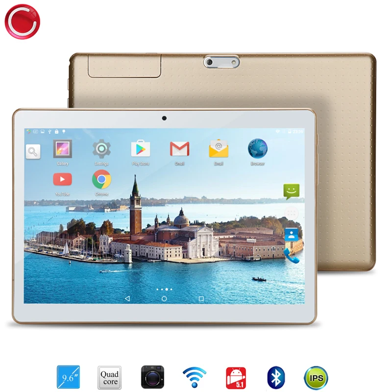 9.6 inch Android 5.1 OS tablet pc Quad Core 4GB RAM 32GB ROM 4 Cores 1280*800 IPS GPS 3G Phone Call Kids Gift MID Tablet 10 10.1