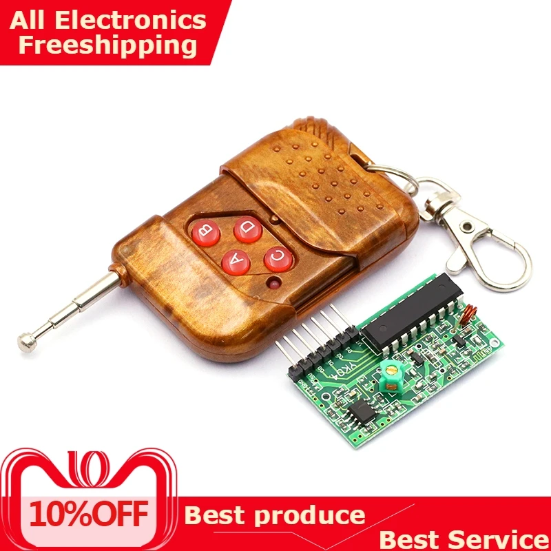 

1set IC 2262/2272 4 Channel 315Mhz Key Wireless Remote Control Kits Receiver module For arduino