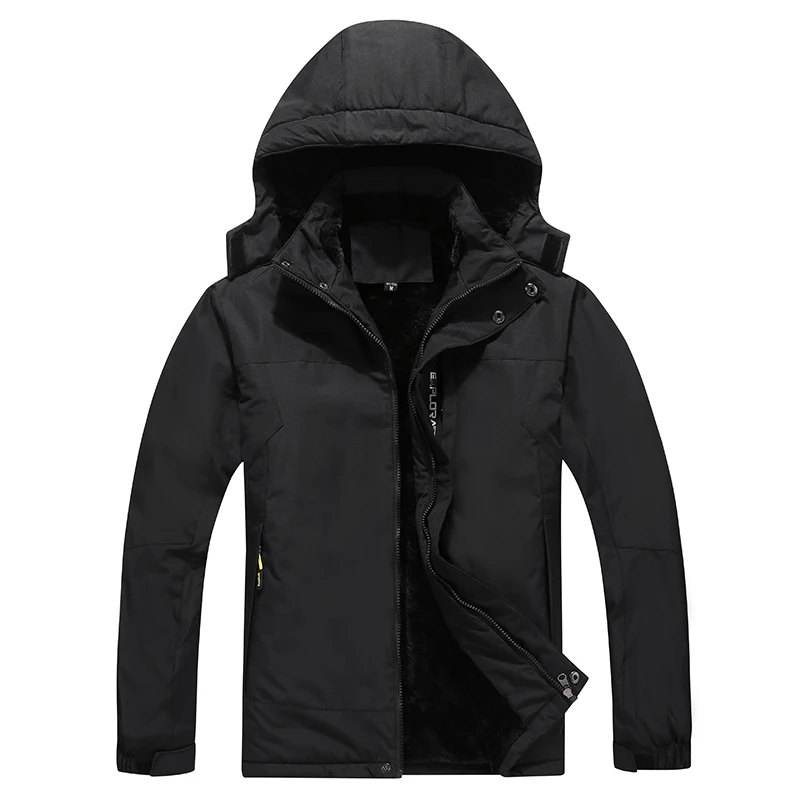 Plus Size Men Ski Jacket Waterproof Thicken Feece Warm Ski-wear Mountain Ski Outdoor Snowboard Jacket Snow Coat Clothes Brand