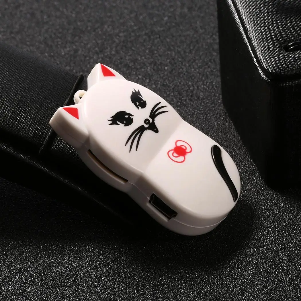 

Cute Kitty Cartoon Music Player Support TF Card Mini 3.5mm Stereo Jack MP3 USB 2.0 Micro Around 4 Hours Player