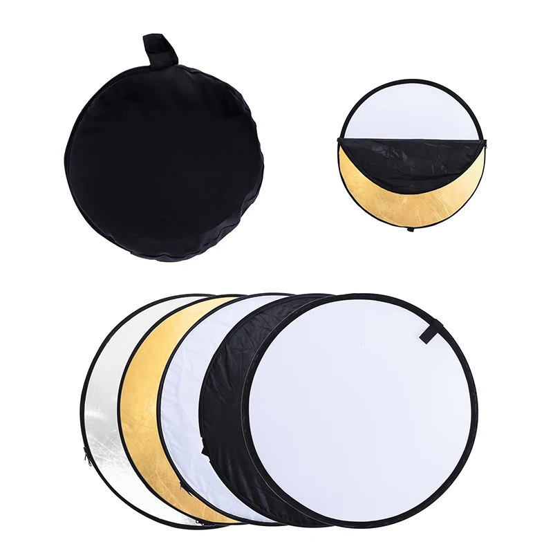 

60cm PRO 5-in-1 Portable Foldable Studio Photo Collapsible Multi-Disc Light Photographic Lighting Reflector