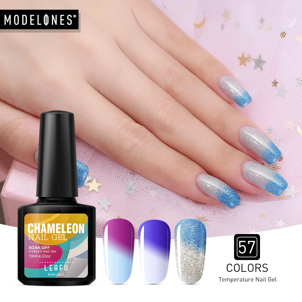 

Modelones Chameleon Thermo Led Gel Nail Polish Changing Color Temperature UV Nail Varnish Soak Off Led Gel Nail Enamel