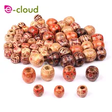 50 шт. 12-17 мм дредлок бусины деревянные бусины для волос для плетения волос большое отверстие дредлок бисера/кольцо для плетение волос