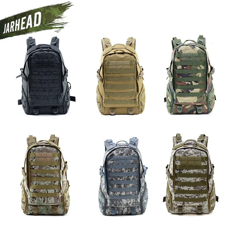 Камуфляжный военный тактический рюкзак, армейский штурмовой пакет, Molle, мужской рюкзак для активного отдыха, походов, кемпинга, охоты, дорожная сумка