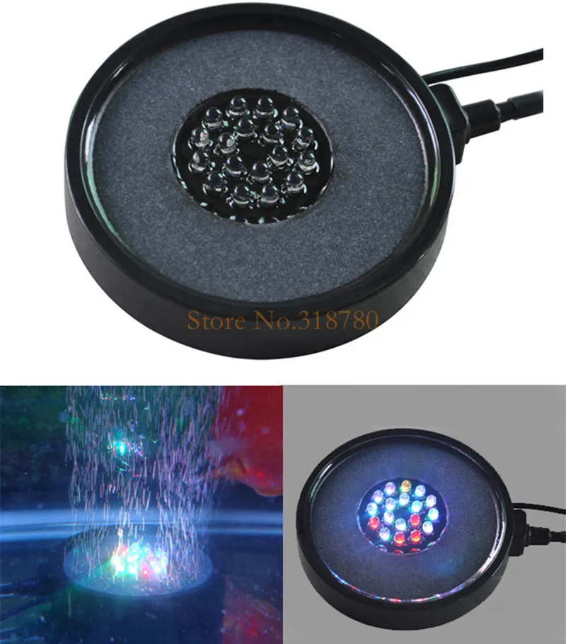 DC12V 5 Вт AC110 240V аквариумные воздушные камни аквариум для рыб подводный 18 LED свет