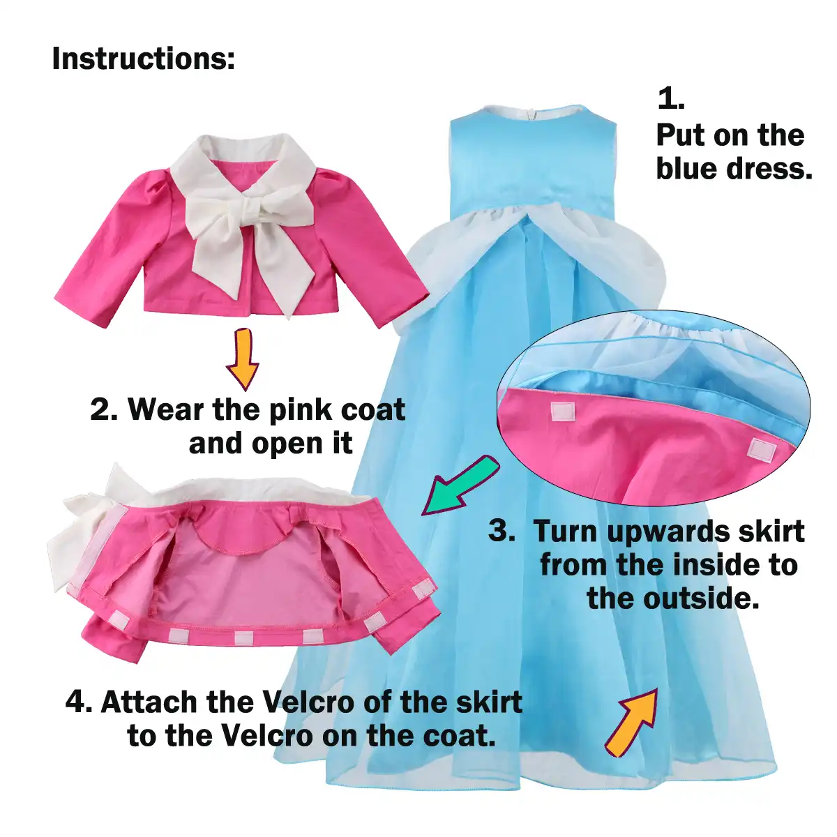 cinderella transformation dress