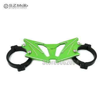 

For KAWASAKI Z250 Z-250 Z 250 2013-2014 Green/Titanium Motorcycle Black Aluminum BALANCE SHOCK FRONT FORK BRACE CNC Hot sale