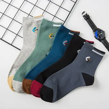 

man's socks black/white/yellow cotton blends socks 1order=5pairs FIT:39-44