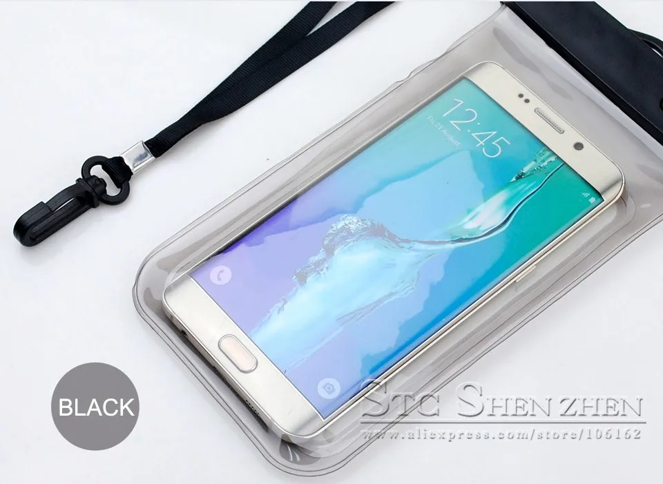 For Samsung Galaxy S7 S6 S5 S4 Mobile Cell Phone 5.7 to 6 inch Universal Waterproof Diving PVC Bag Case Underwater Pouch Cover (10)