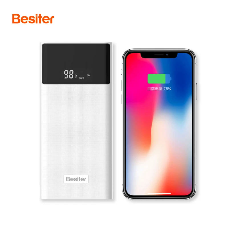 Besiter запасные аккумуляторы для телефонов 20000 мАч Xiaomi Mi 2 Quick Charge 3 0 портативный