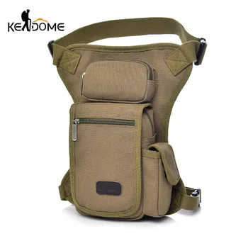 

Outdoor Tactical Multimunctional Canvas Leg Bag Small Army Bags Sports Hunting Waist Belt Bag Male Fishing Tackle Bag XA617WD