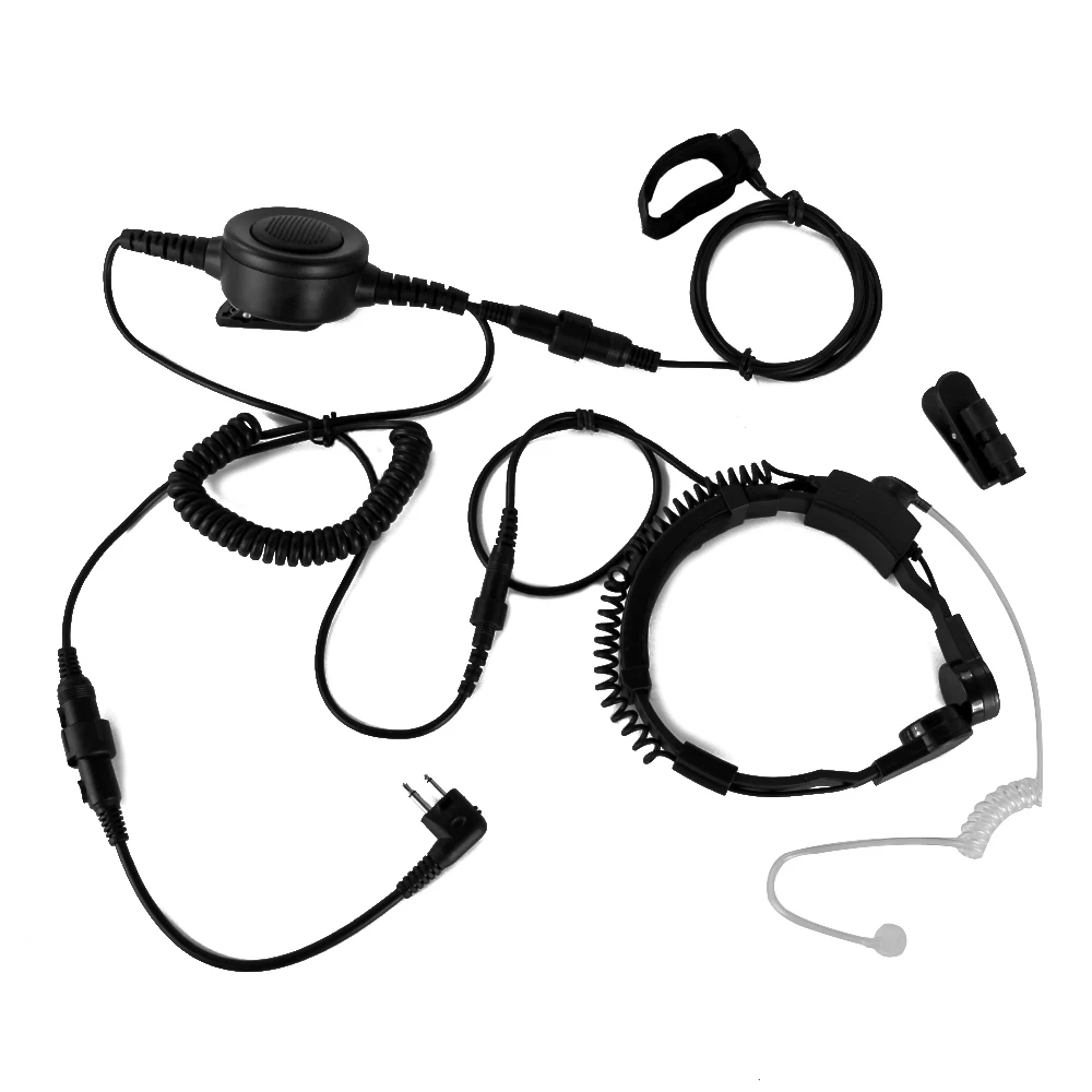 

M Plug Tactical Throat Microphone Mic Headset Headphone for Motorola Portable Ham Radio DP3400 DP3401 DP3600 DP3601 XiR P8268