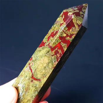 

Natural Polishing Dragon Blood Stone Jasper Crystal Wand Point