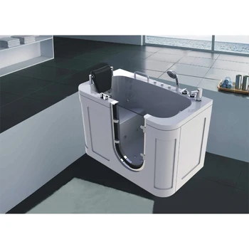 

American air massage freestanding sitting acrylic elderly walk in bathtub