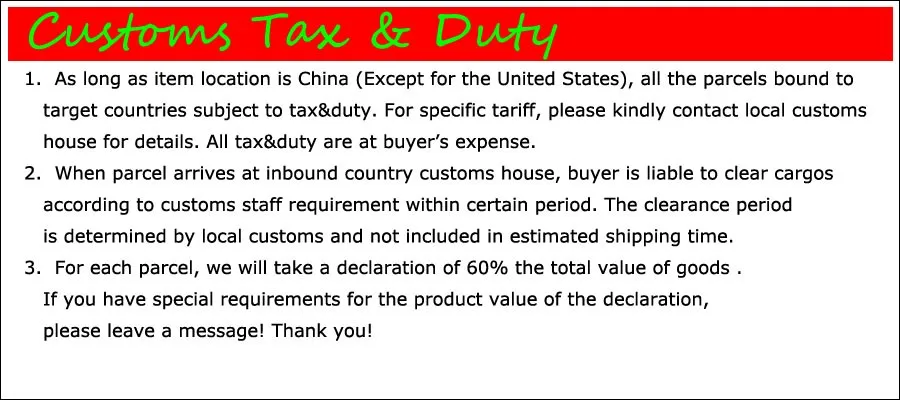 Customs Tax & Duty