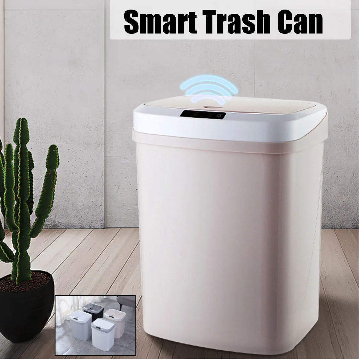 

Intelligent Induction Automatic Trash Can Smart Sensor Home Living Room Bedroom Kitchen Dustbin Storage Barrels Rubbish Bin